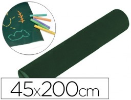 Pizarra en rollo Liderpapel 45x200cm. para tiza color verde y negro